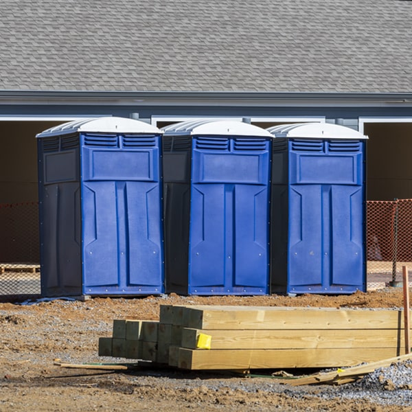 what is the maximum capacity for a single portable toilet in Mount Pleasant Wisconsin